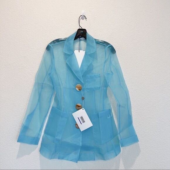 Rejina Pyo Sophie Organza Sheer Jacket size UK8 - Picture 10 of 12
